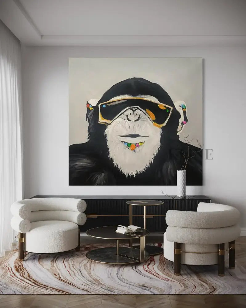 Chill Like a Chimp - Hand Painting