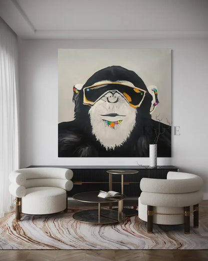 Chill Like a Chimp - Hand Painting