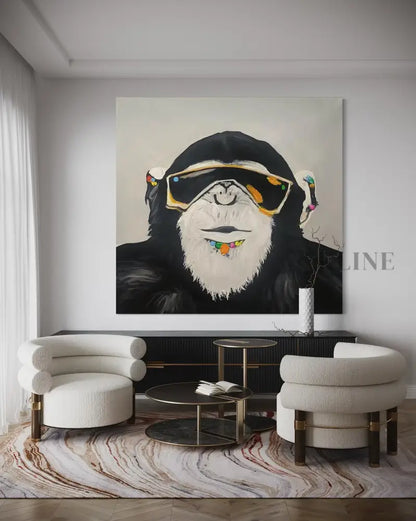 Chill Like a Chimp - Hand Painting