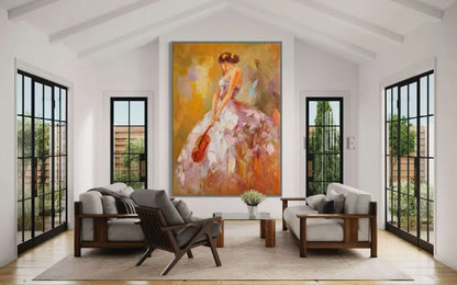 Inspirational abstract wall art titled &