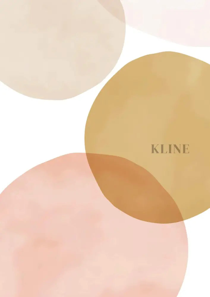 Circles Abstract Mustard - Hand Painting