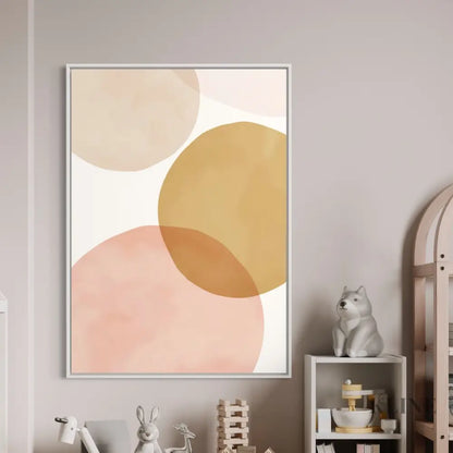 Circles Abstract Mustard - Hand Painting