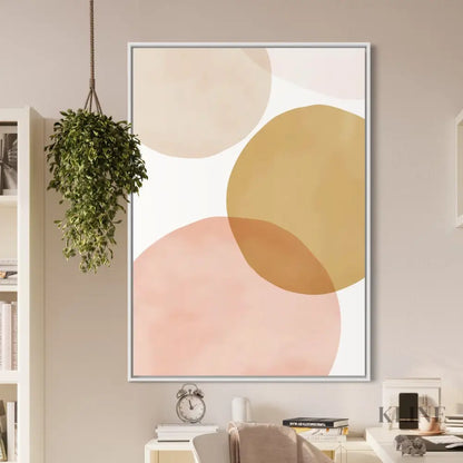 Circles Abstract Mustard - Hand Painting