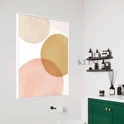 Circles Abstract Mustard - Hand Painting