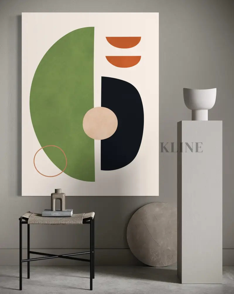 Circles and Semicircles 1 - Hand Painting
