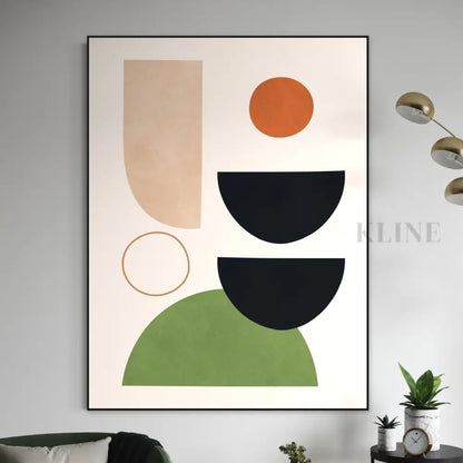 Circles and Semicircles 2 - Hand Painting