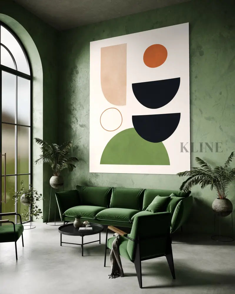 Circles and Semicircles 2 - Hand Painting 
