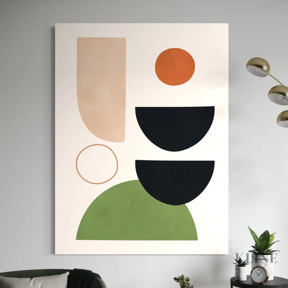 Circles and Semicircles 2 - Hand Painting