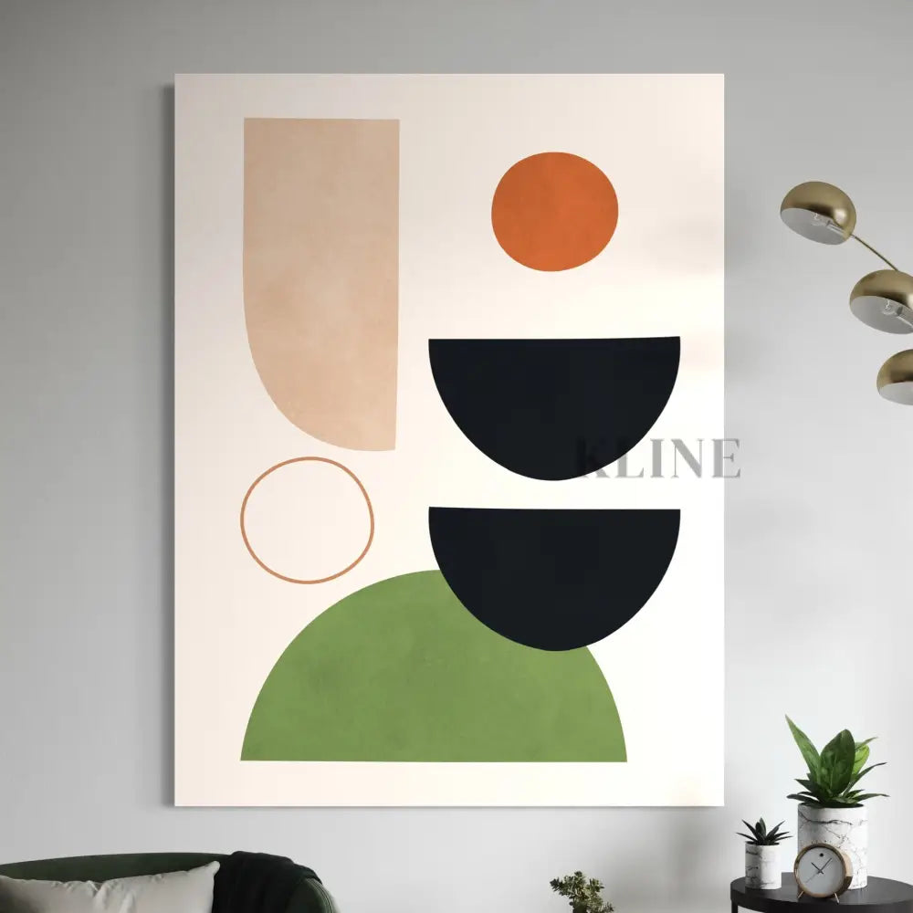 Circles and Semicircles 2 - Hand Painting