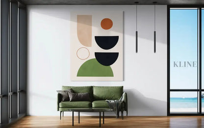 Circles and Semicircles 2 - Hand Painting