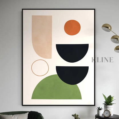 Circles and Semicircles 2 - Hand Painting