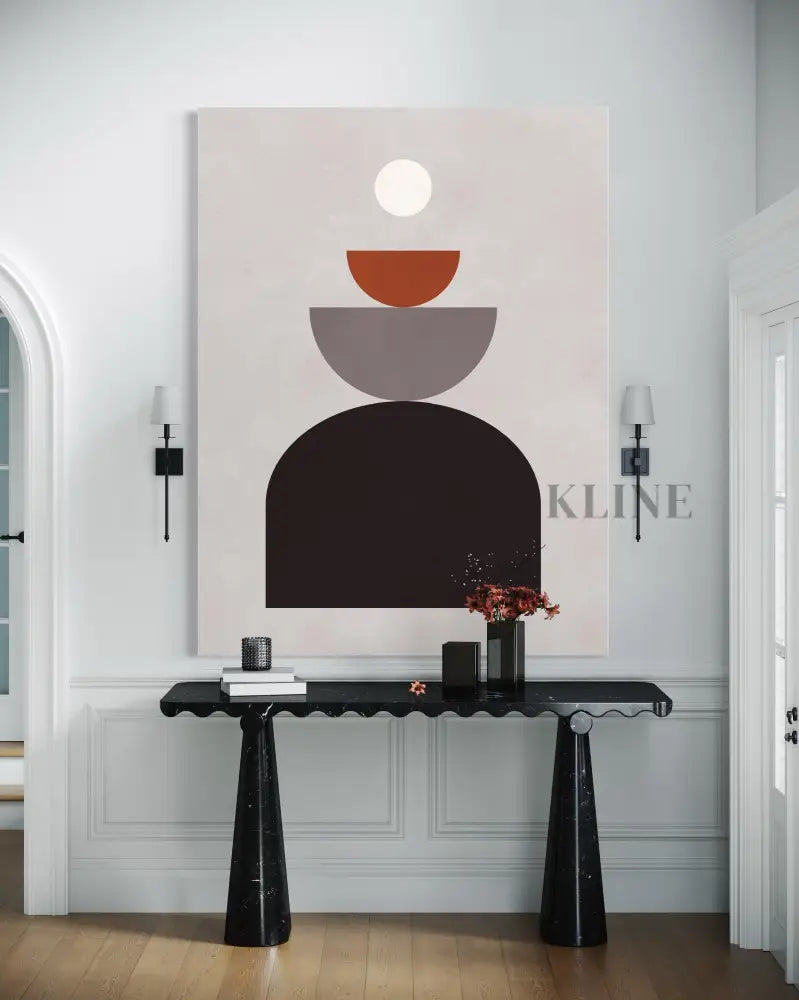 Circles and Semicircles 3 - Hand Painting