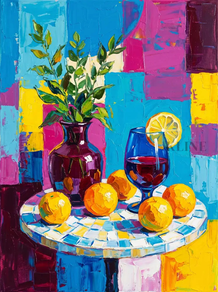 Citrus Hour - Hand Painting Nature morte