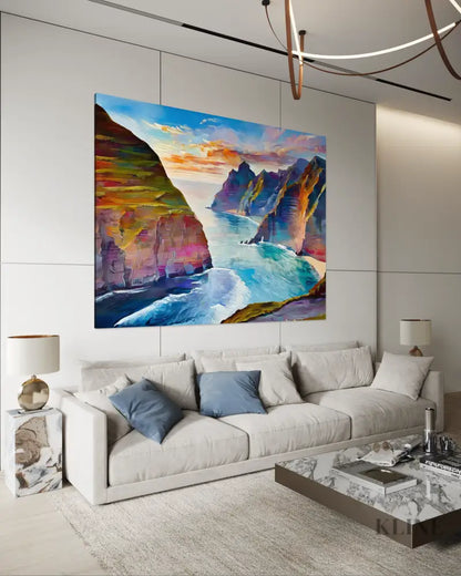 Cliffs of Endless Summer - Hand Painting