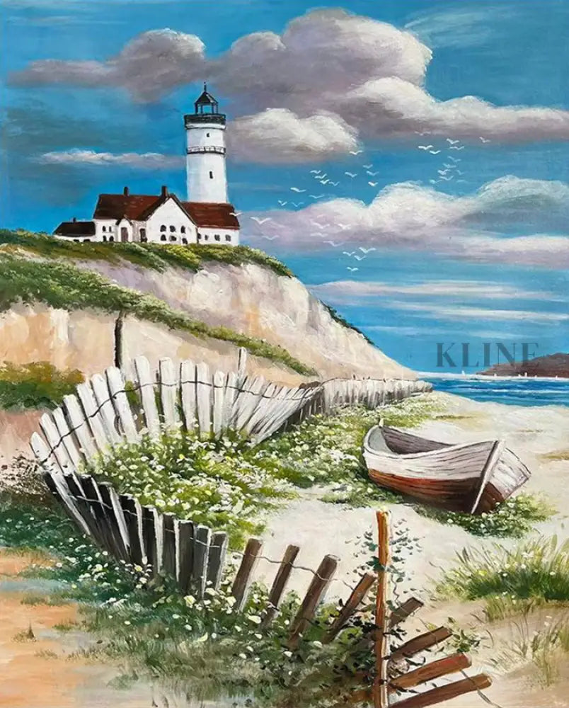 Coastal Lightkeeper - Hand Painting