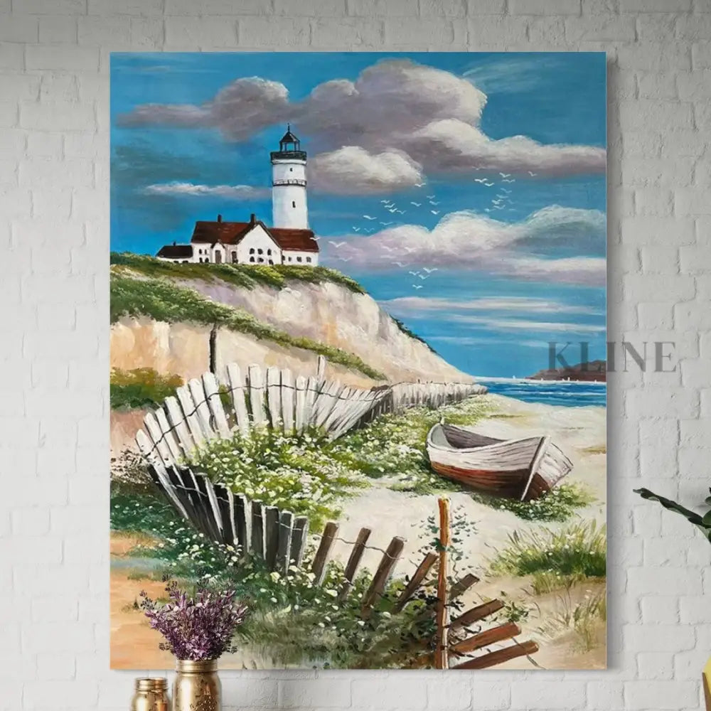 Coastal Lightkeeper - Hand Painting