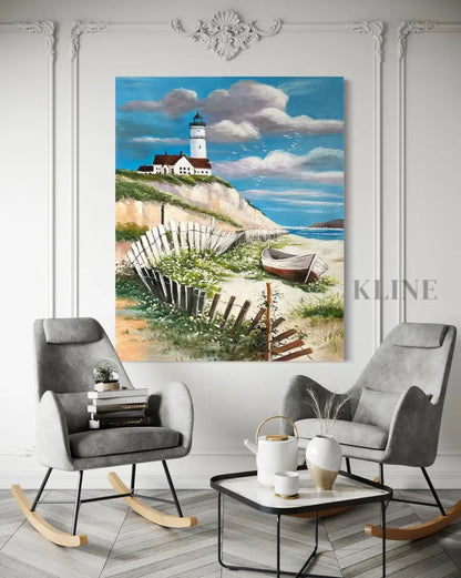 Coastal Lightkeeper - Hand Painting