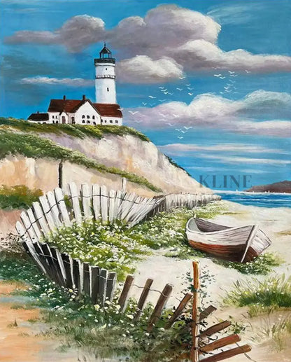 Coastal Lightkeeper - Hand Painting