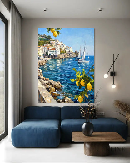 Coastal Limoncello - Hand Painting