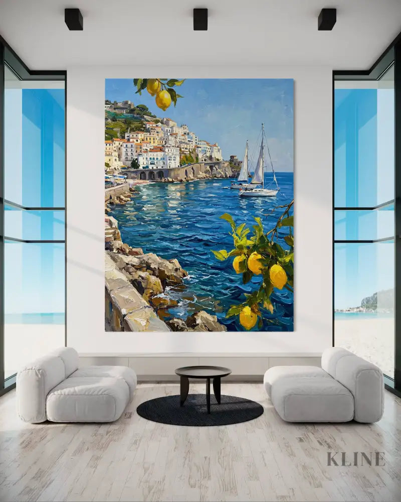Coastal Limoncello - Hand Painting