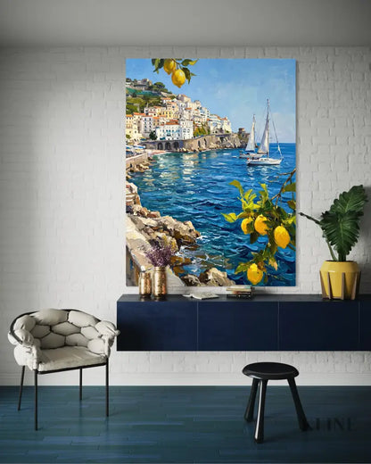 Coastal Limoncello - Hand Painting