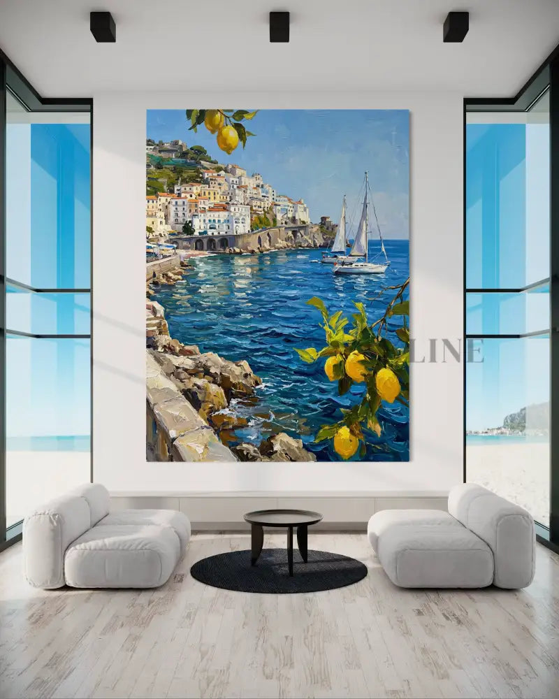 Coastal Limoncello - Hand Painting