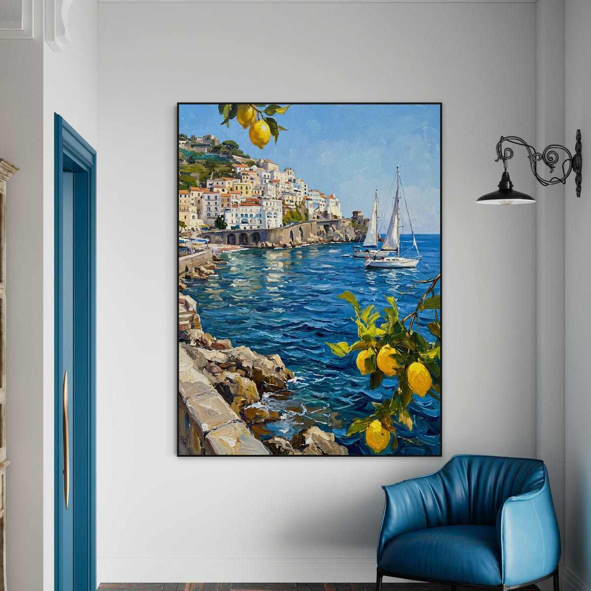 Coastal Limoncello - Hand Painting