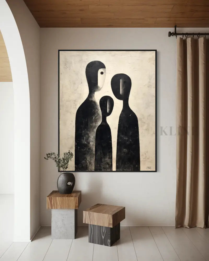 Collective Form - Hand Painting Leinwand-Wandkunst