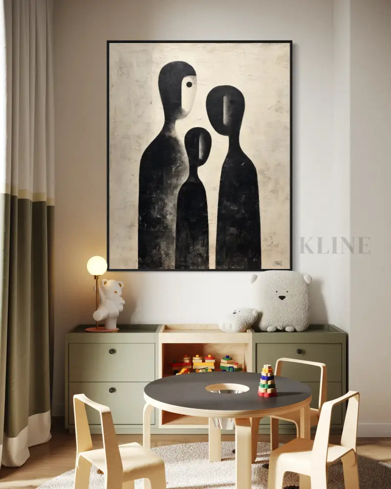 Collective Form - Hand Painting Leinwand-Wandkunst