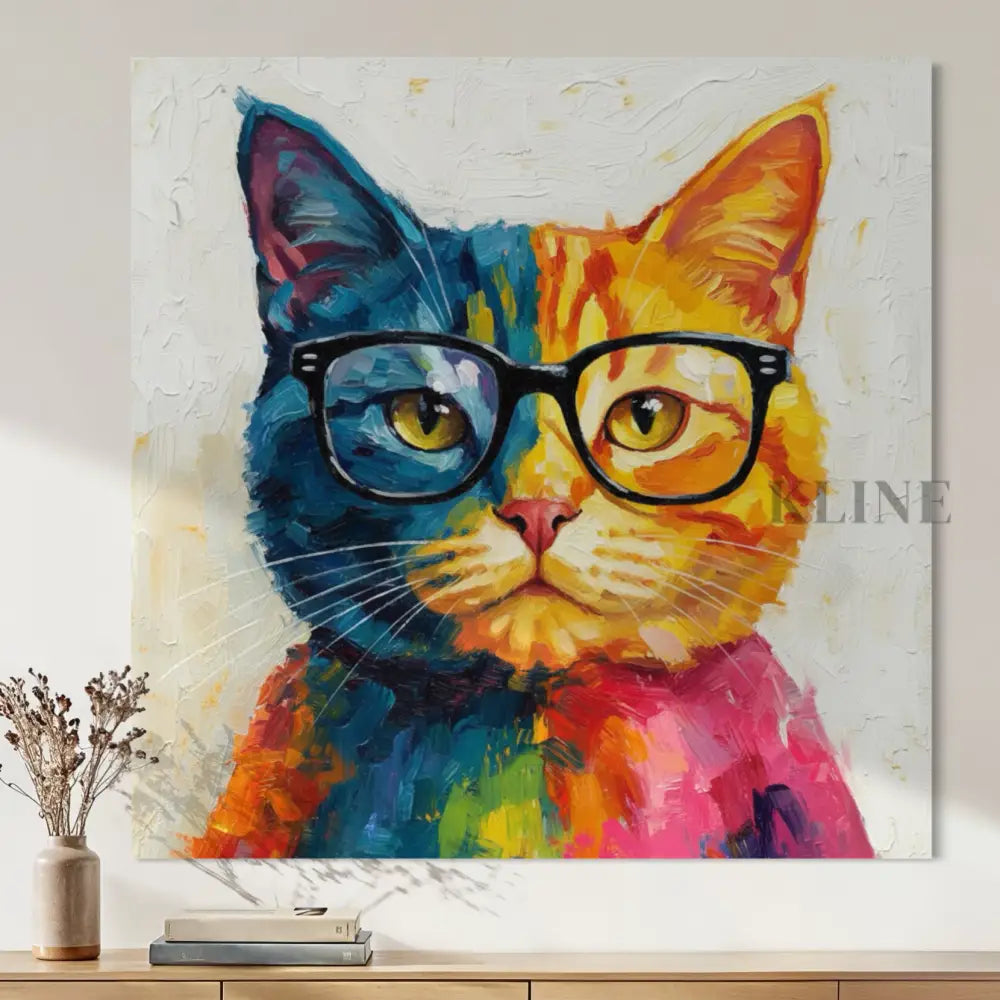Color Pop Kitty - Hand Painting