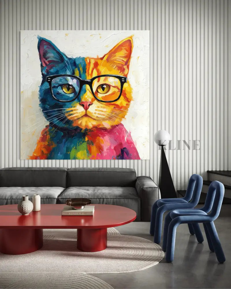 Color Pop Kitty - Hand Painting