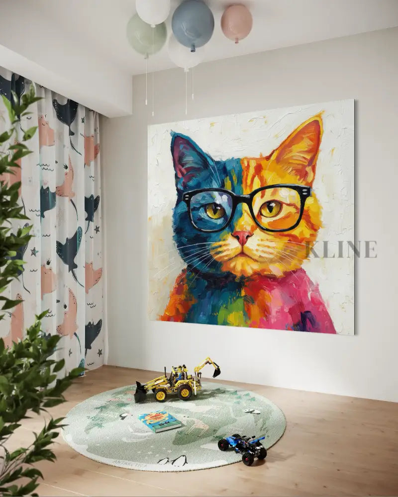 Color Pop Kitty - Hand Painting 新着商品