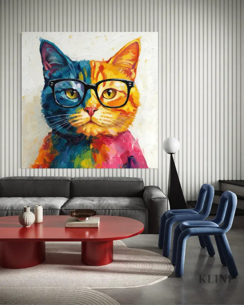 Color Pop Kitty - Hand Painting