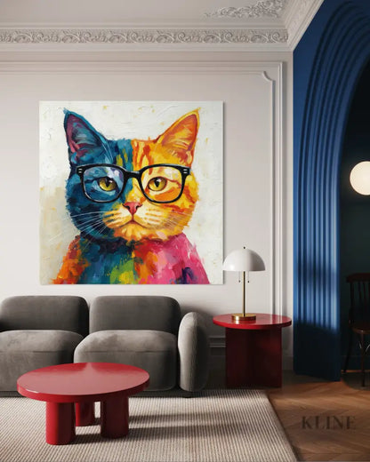 Color Pop Kitty - Hand Painting