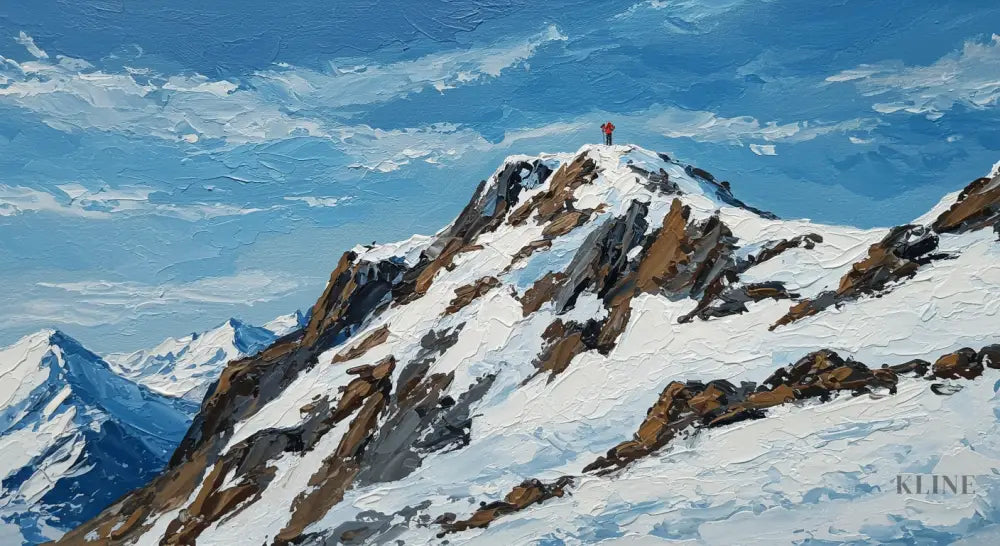 Conquering the Peak - Hand Painting