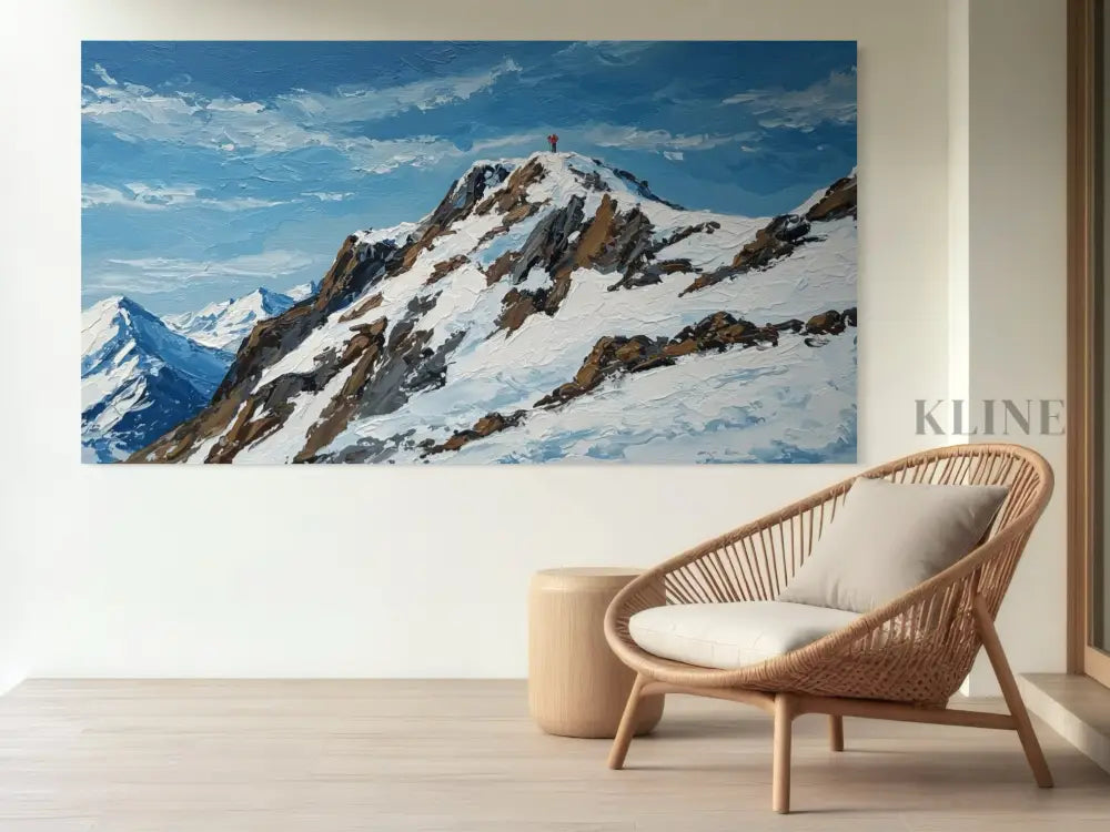 Conquering the Peak - Hand Painting