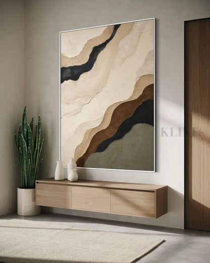 Contours of Earth - Hand Painting