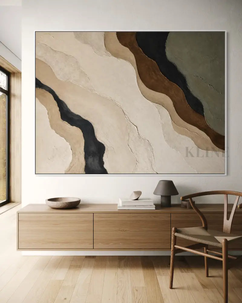 Contours of Earth - Hand Painting