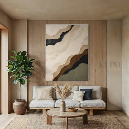 Contours of Earth - Hand Painting