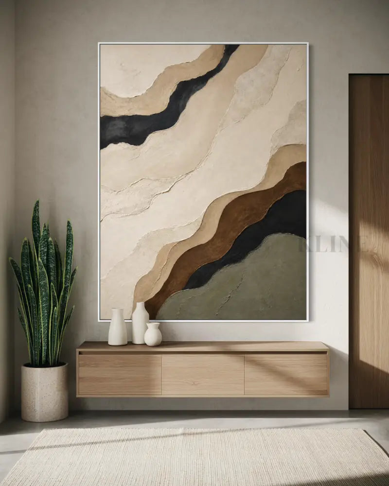 Contours of Earth - Hand Painting