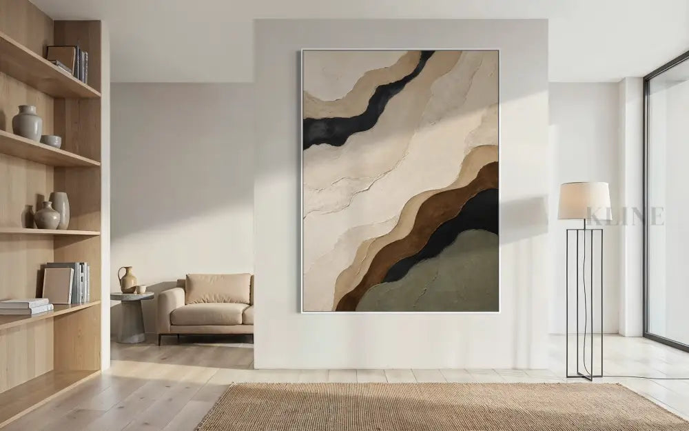 Contours of Earth - Hand Painting
