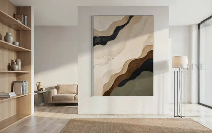 Contours of Earth - Hand Painting