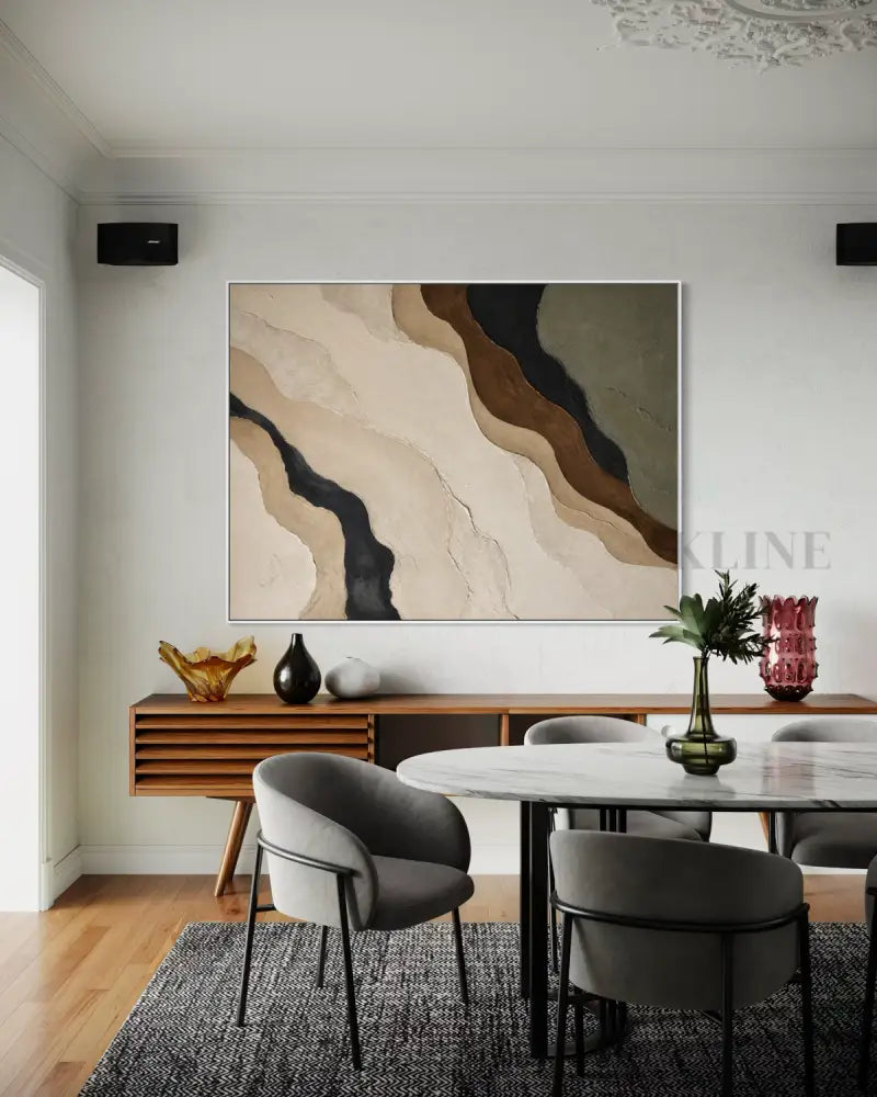 Contours of Earth - Hand Painting