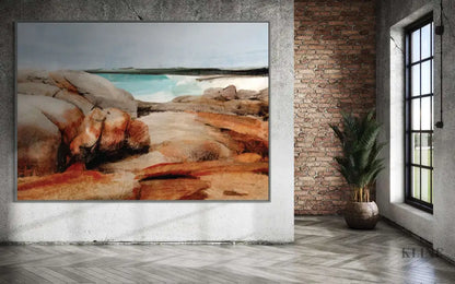 Conzy Corner Beach - Hand Painting