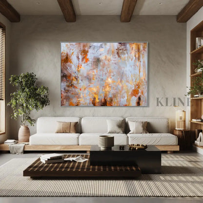 Cosmic Collision Canvas - Hand Painting