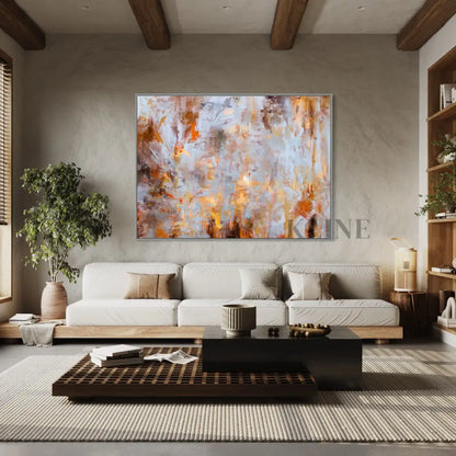Cosmic Collision Canvas - Hand Painting