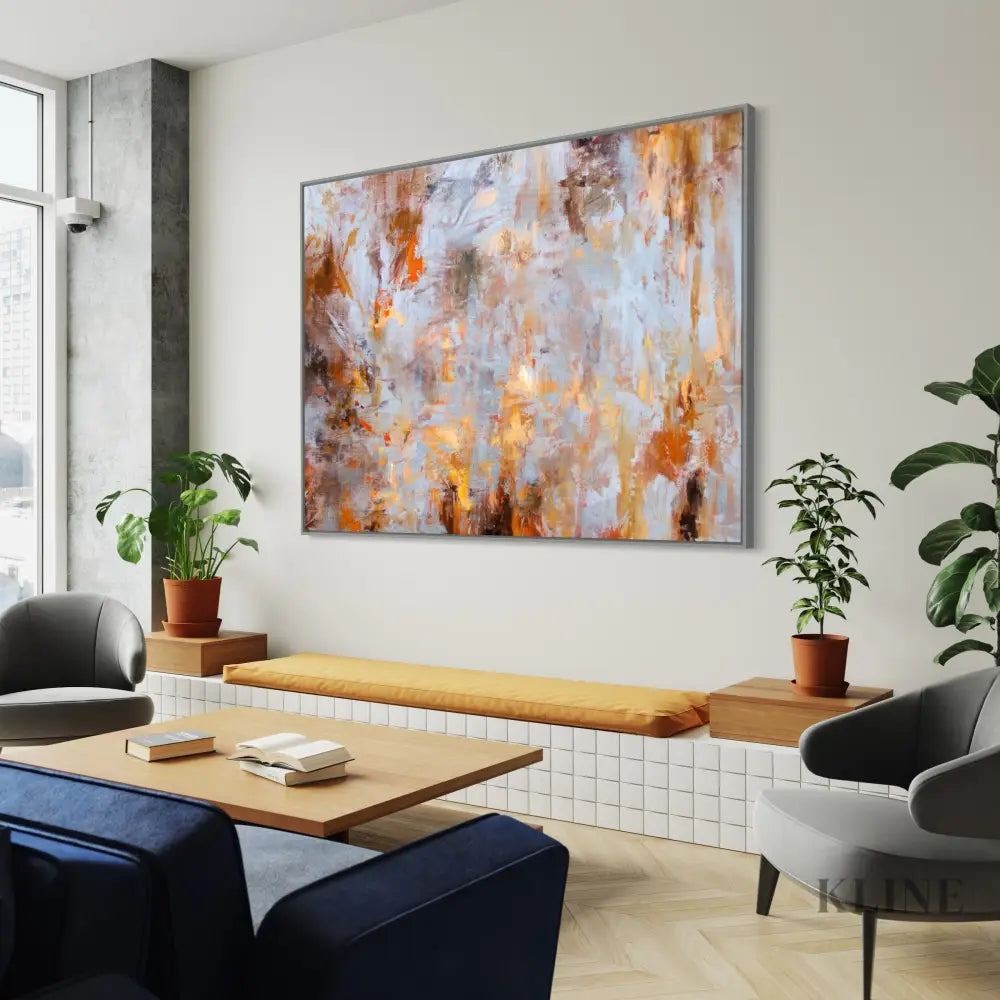 Cosmic Collision Canvas - Hand Painting