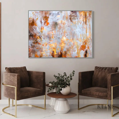 Cosmic Collision Canvas - Hand Painting