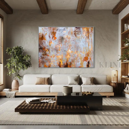 Cosmic Collision Canvas - Hand Painting