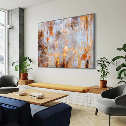 Cosmic Collision Canvas - Hand Painting